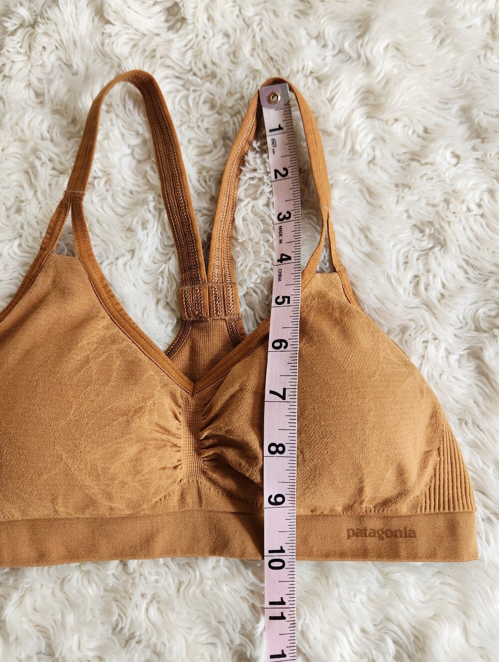 Patagonia Barely Bra Mustard Tan Size Small - Picture 7 of 8